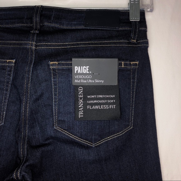 NWT PAIGE Transcend Verdugo MidRise Skinny Jeans - Picture 7 of 8